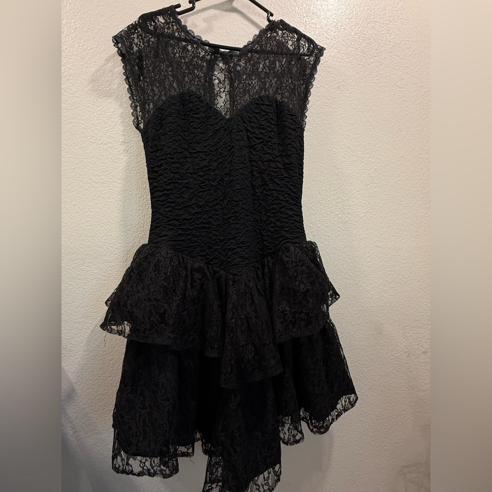 Women's Black Lace / Polyester Dress Size 10/12